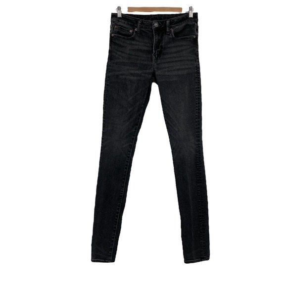 American Eagle Outfitters Next Level Slim Straight Leg Black Jeans 30 x 32 - Picture 1 of 8